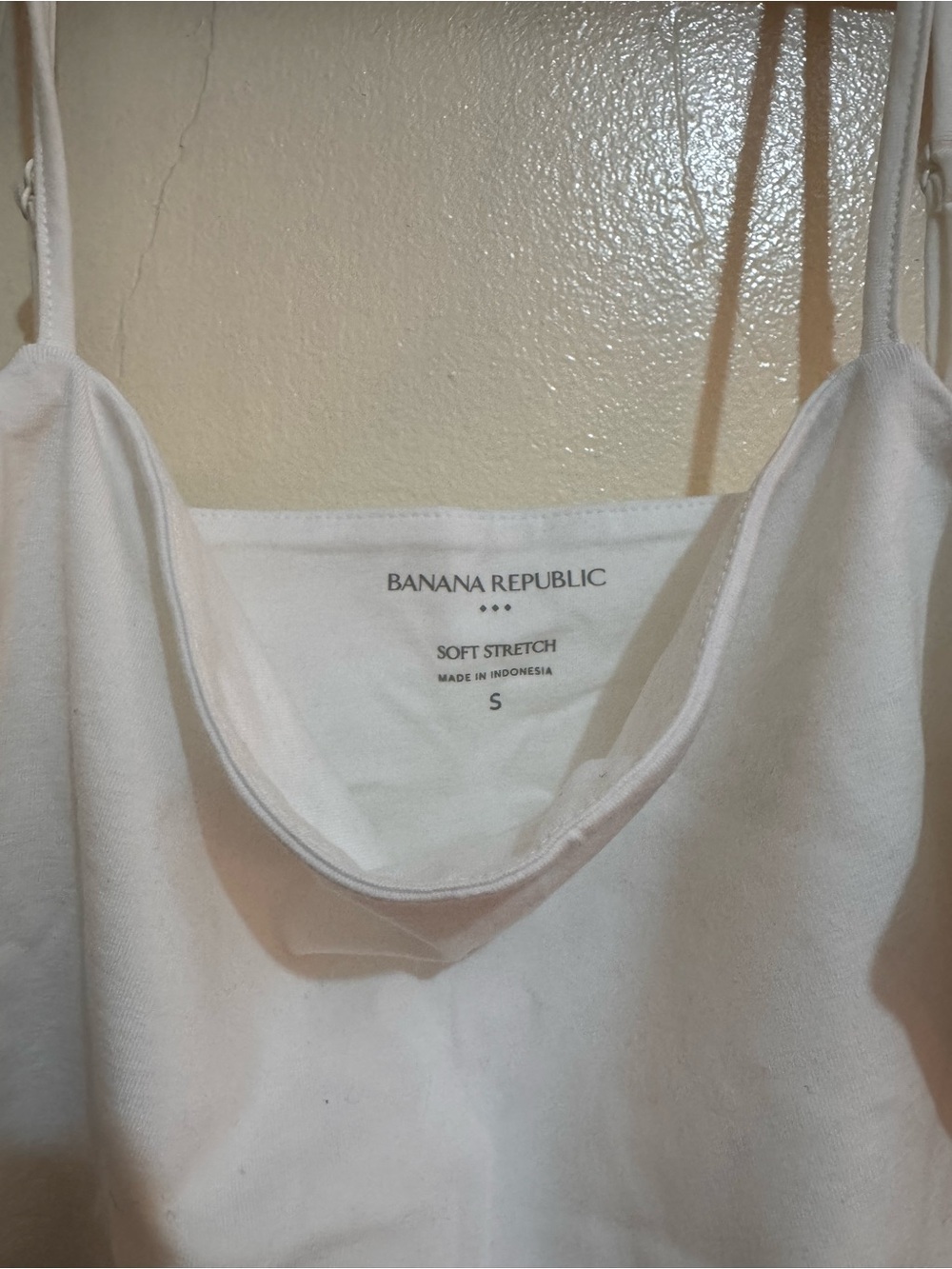 Banana Republic White Soft Stretch Cami Top